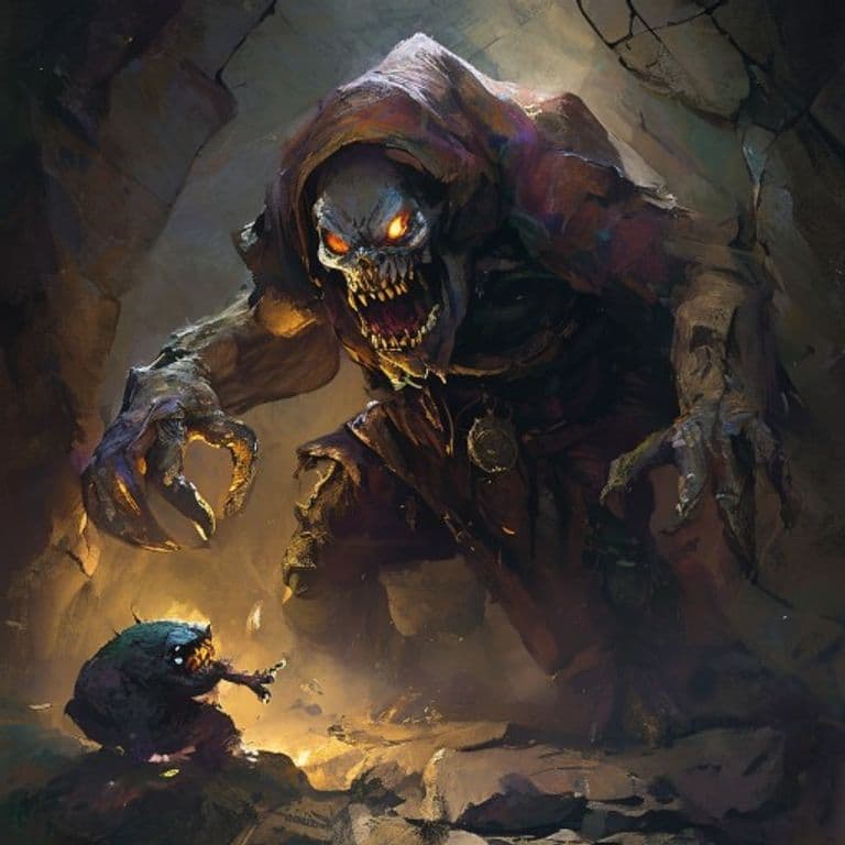 Pech Stonemaster — fantasy monster illustration