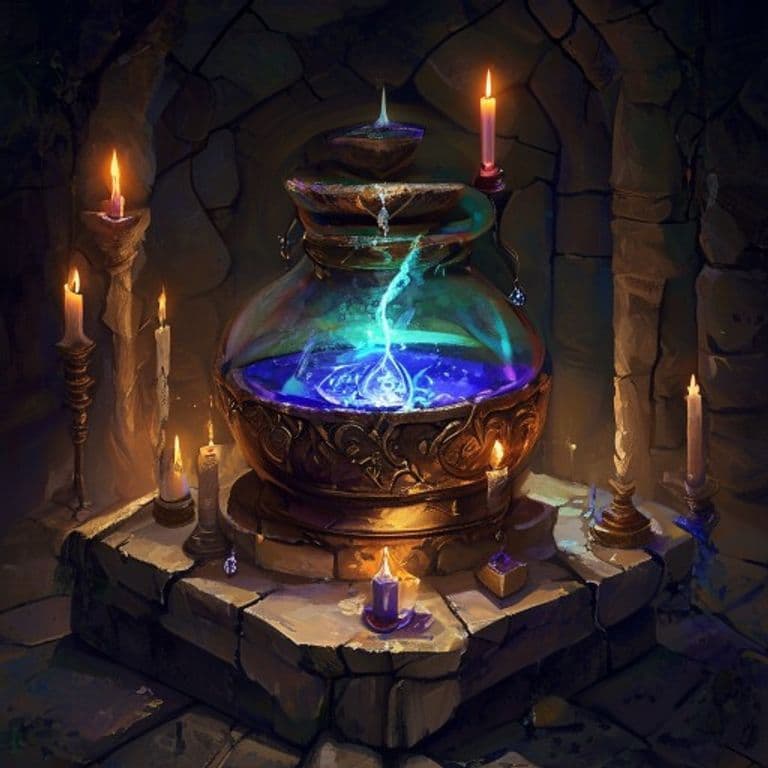 Potion of Buoyancy — fantasy item illustration