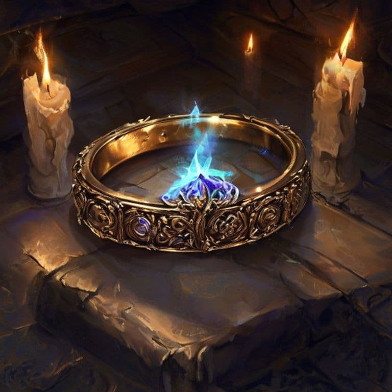 Ring of Spell Storing — fantasy item illustration