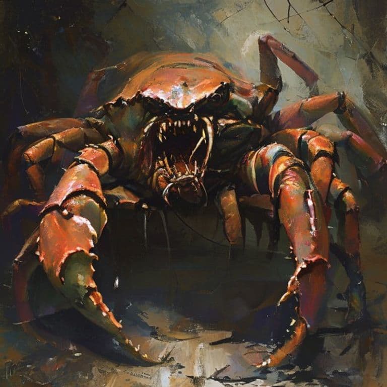 Crab, Duffel — fantasy monster illustration