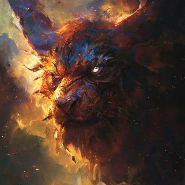 Hundun — fantasy monster illustration