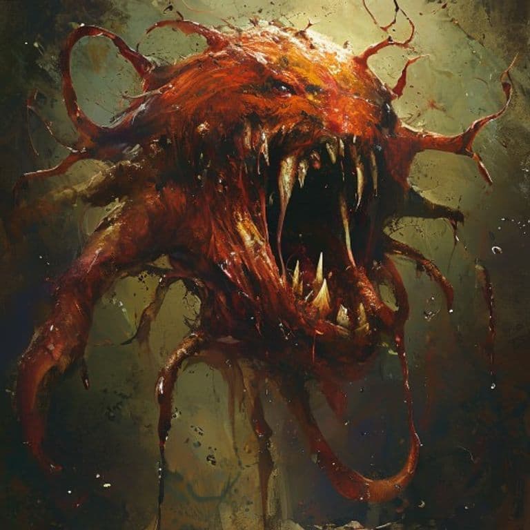 Pustulent Shambler — fantasy monster illustration