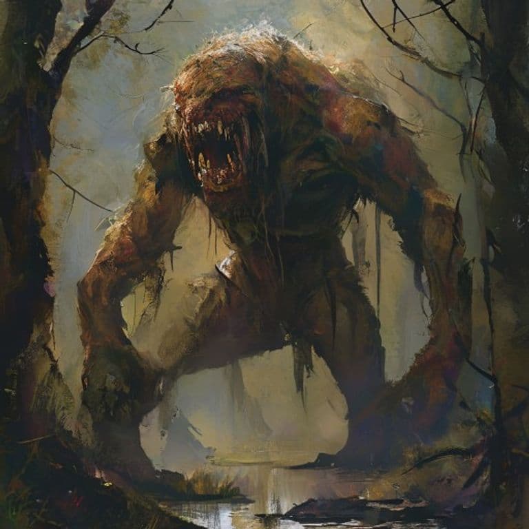 Boggard Bravo — fantasy monster illustration. Boggard Bravo is a medium humanoid (Challenge Rating 1/2).