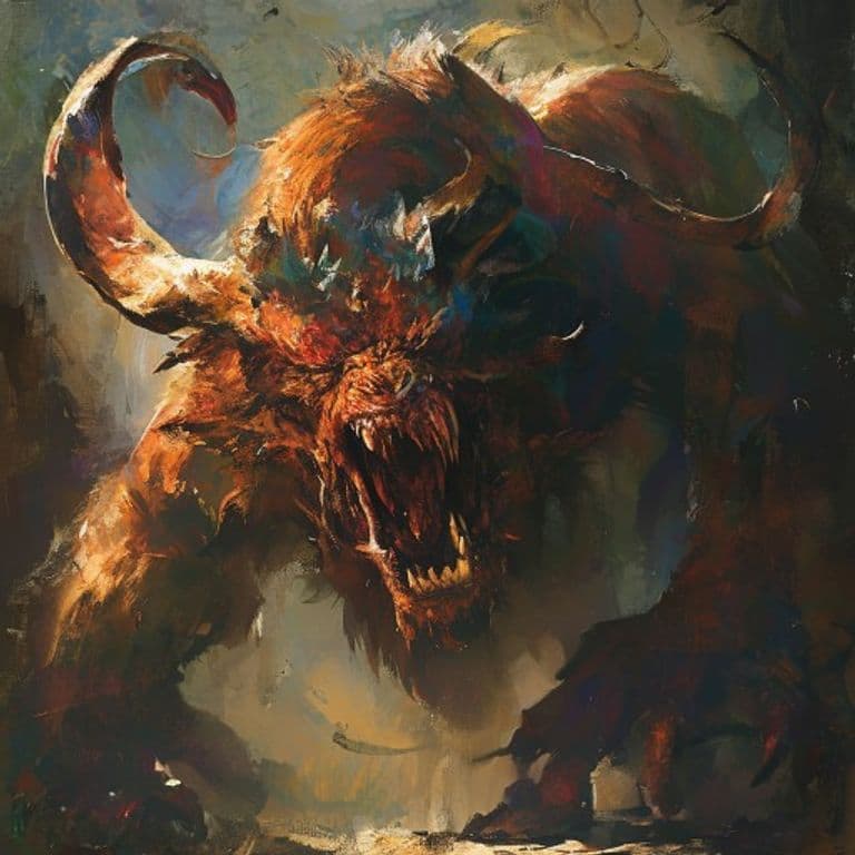 Chimera — fantasy monster illustration