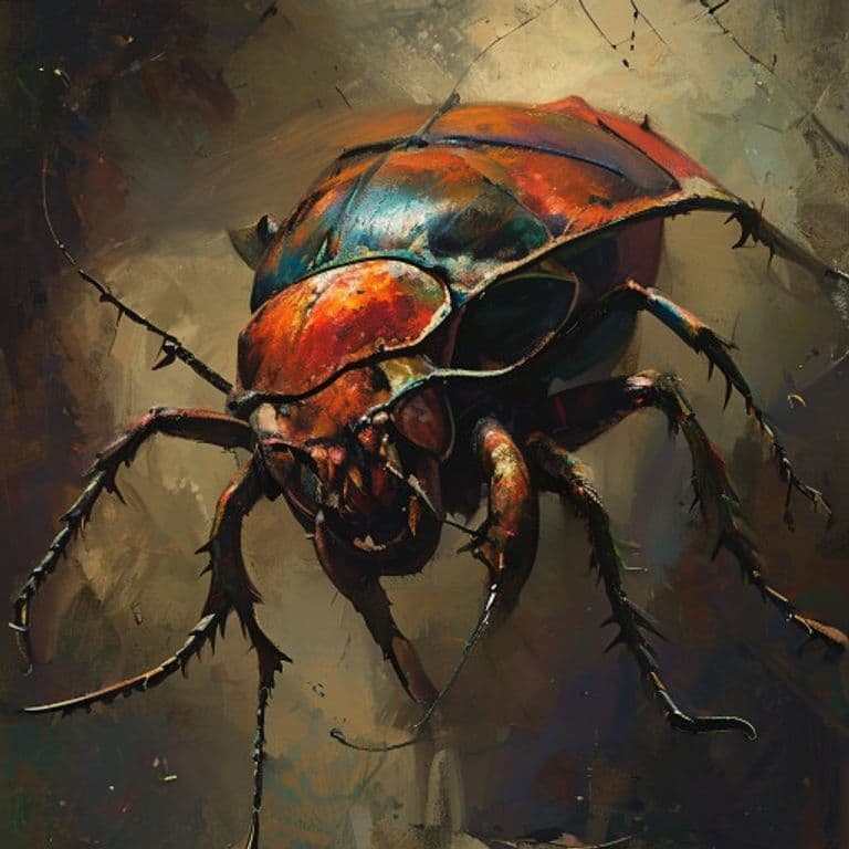 Beetle, Clacker Swarm — fantasy monster illustration. Beetle, Clacker Swarm is a medium beast (Challenge Rating 3).