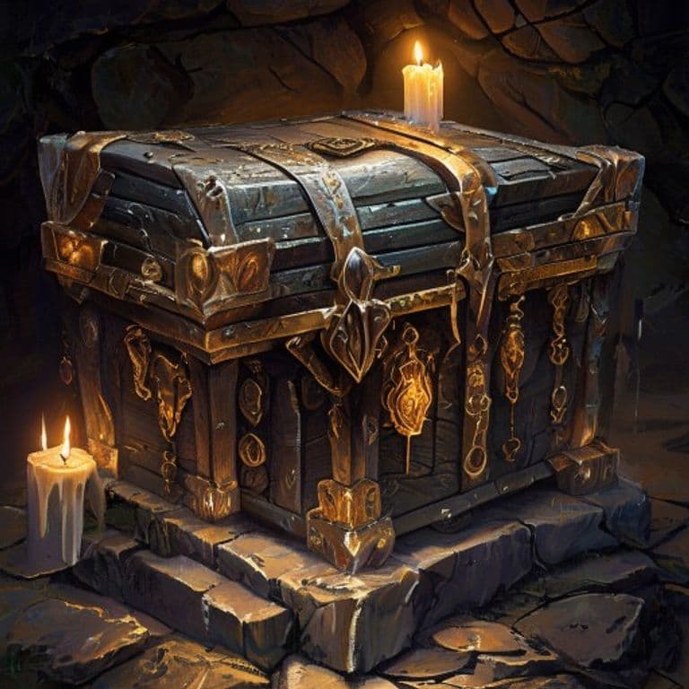 Plunderer's Sea Chest — fantasy item illustration