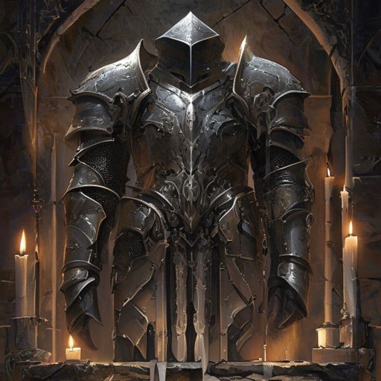 Muffled Armor — fantasy item illustration