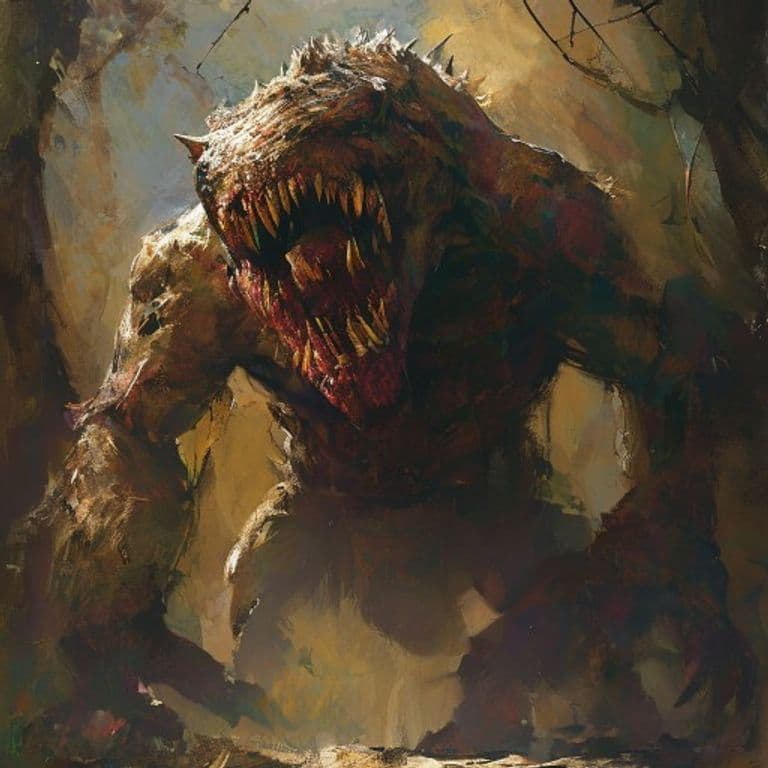 Giant Grick — fantasy monster illustration