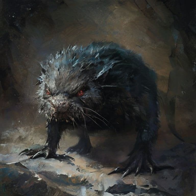 Frost Mole — fantasy monster illustration