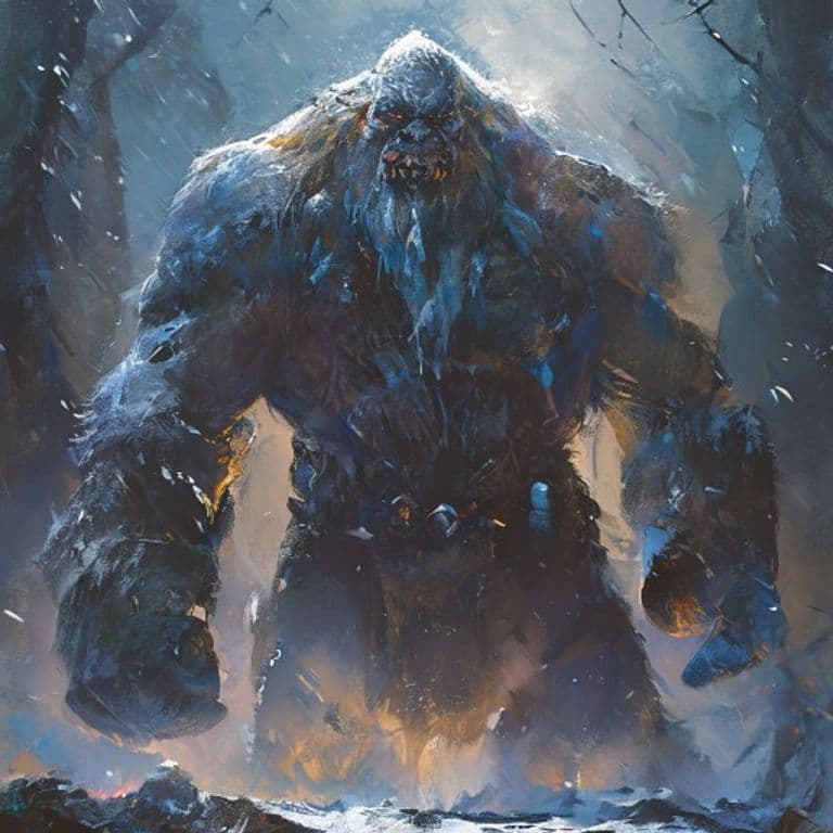 Frost Giant — fantasy monster illustration