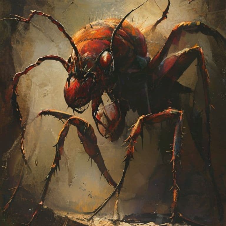Giant Ant Queen — fantasy monster illustration
