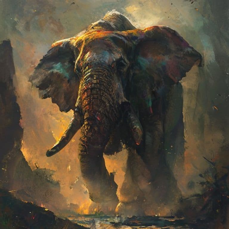Elephant — fantasy monster illustration
