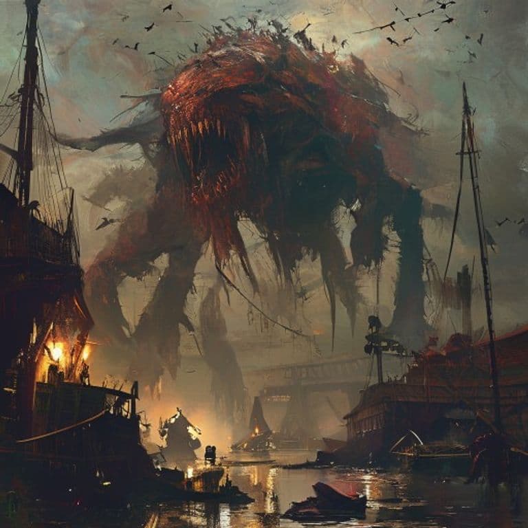Wharfling Swarm — fantasy monster illustration
