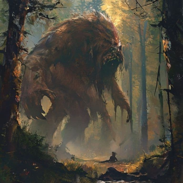 Forest Marauder — fantasy monster illustration