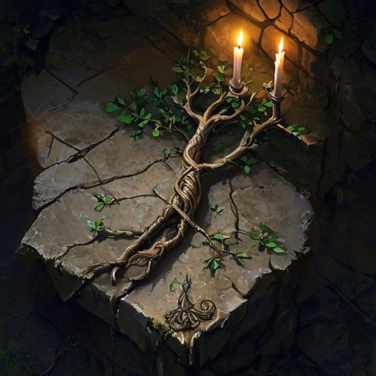 Root of the World Tree — fantasy item illustration