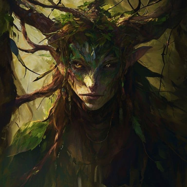 Dryad — fantasy monster illustration