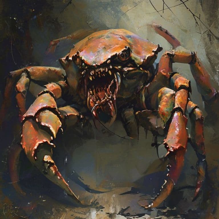 Giant Crab — fantasy monster illustration