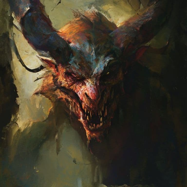 Empusa — fantasy monster illustration