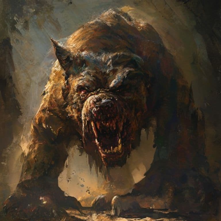 Mudmutt — fantasy monster illustration