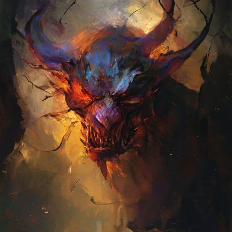 Azer — fantasy monster illustration. Azer is a medium elemental (Challenge Rating 2).