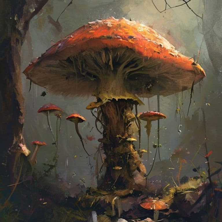 Fungi, Duskwilt — fantasy monster illustration