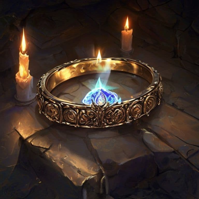 Ring of Light's Comfort — fantasy item illustration