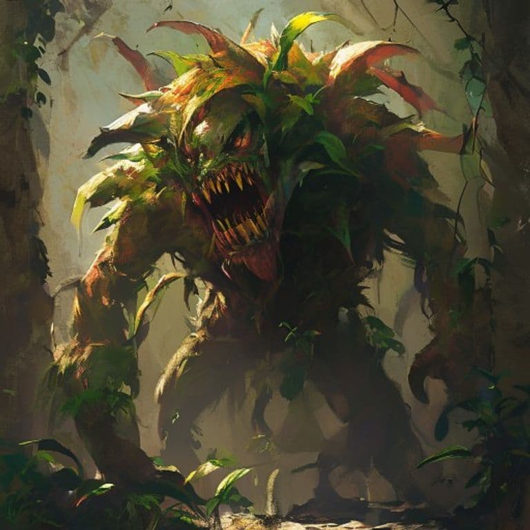 Jinmenju — fantasy monster illustration