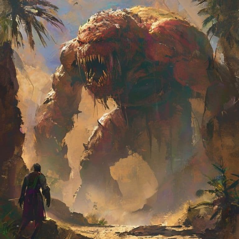 Oasis Keeper — fantasy monster illustration