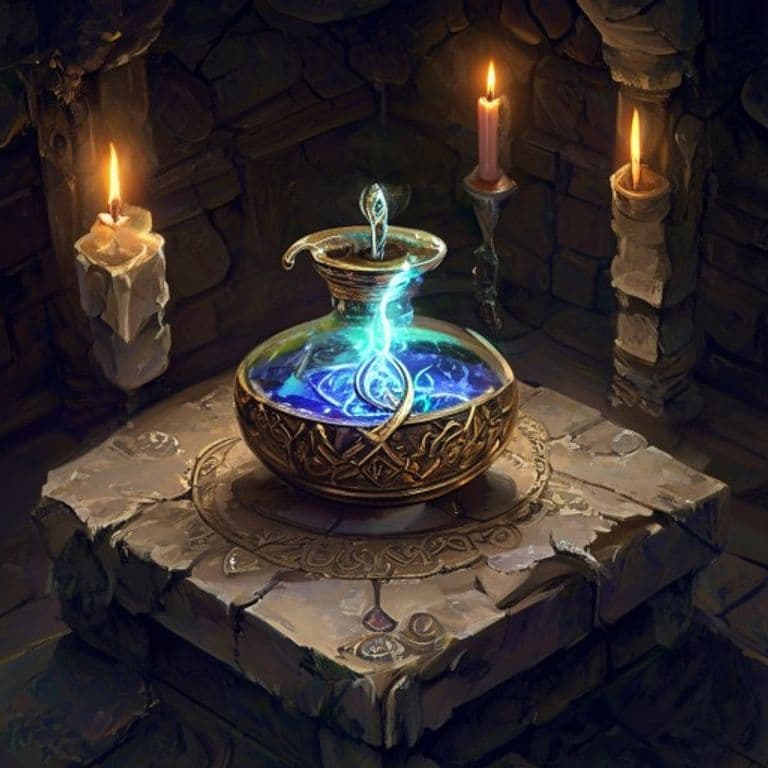 Elixir of the Clear Mind — fantasy item illustration. Elixir of the Clear Mind is a magic item (potion) of rare rarity.