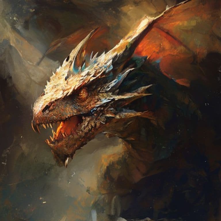 Light Drake — fantasy monster illustration