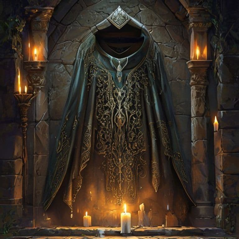 Crawling Cloak — fantasy item illustration. Crawling Cloak is a magic item (wondrous item) of varies rarity.