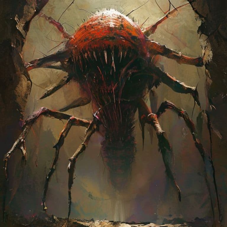 Tosculi Hive-Queen — fantasy monster illustration
