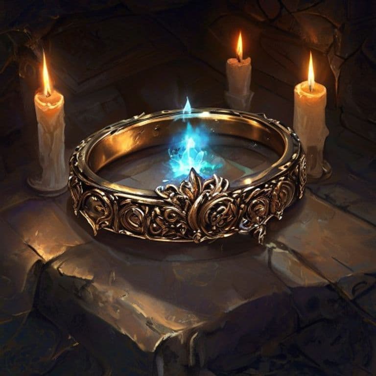 Fathomer’s Ring — fantasy item illustration