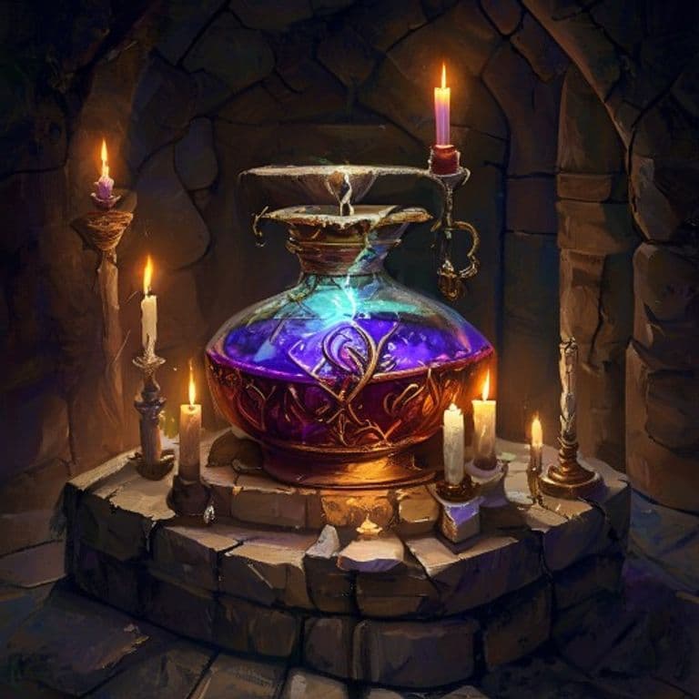 Potion of Heroism — fantasy item illustration