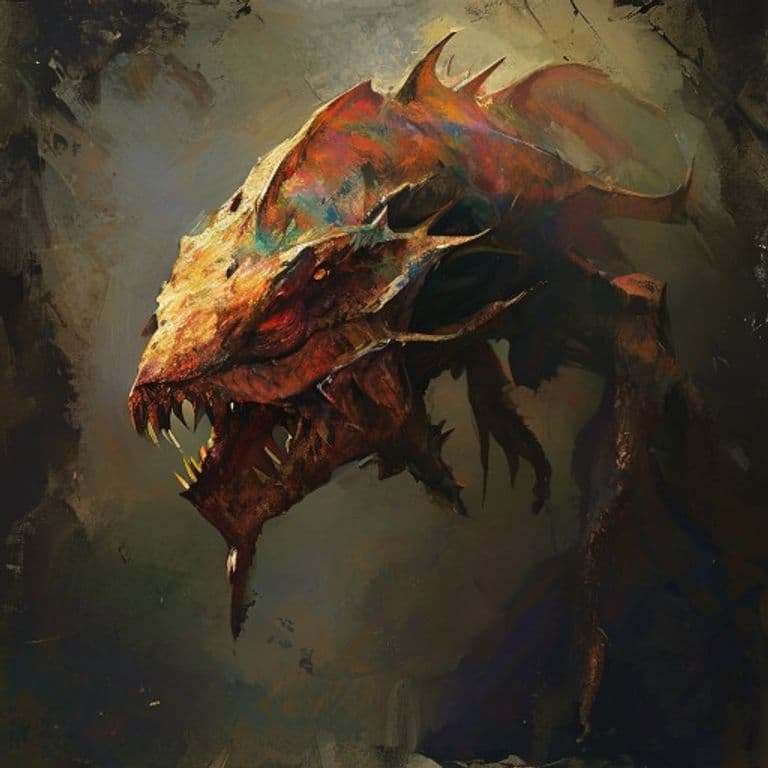 Lesser Lunarchidna — fantasy monster illustration