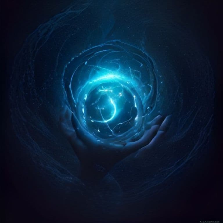 Gluey Globule — fantasy spell effect illustration. Gluey Globule is a 3rd-level conjuration.