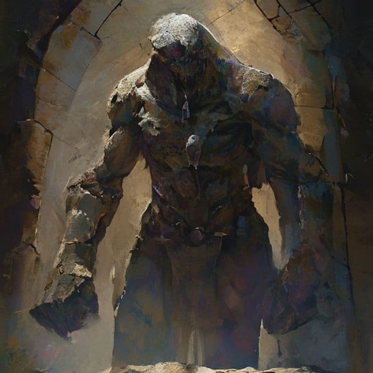 Stoneguard — fantasy monster illustration