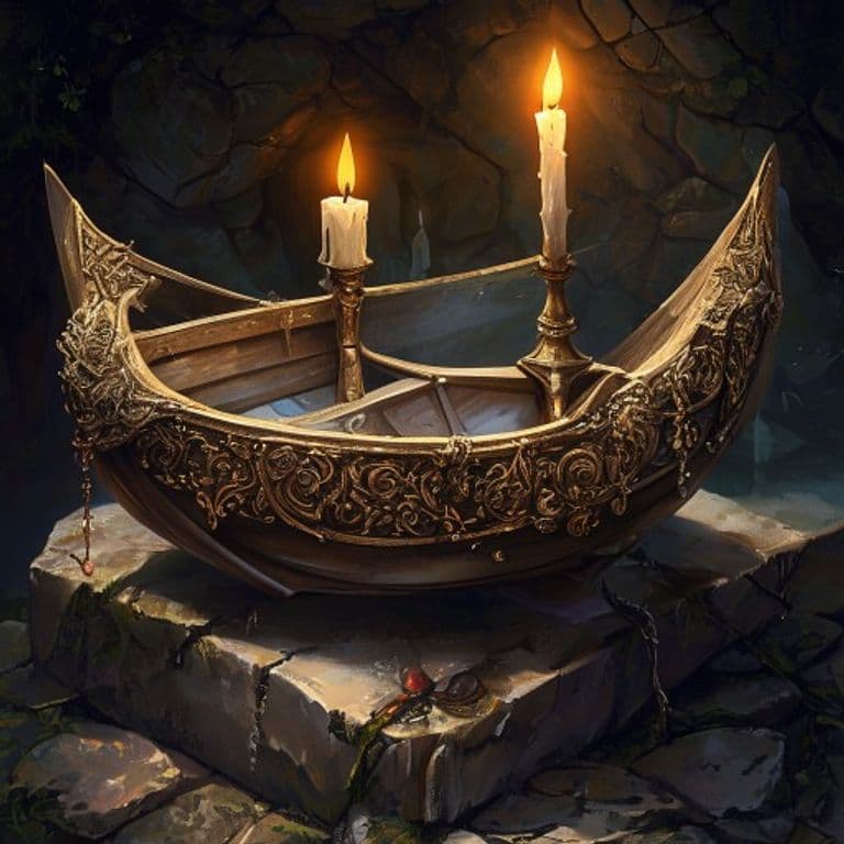 Folding Boat — fantasy item illustration