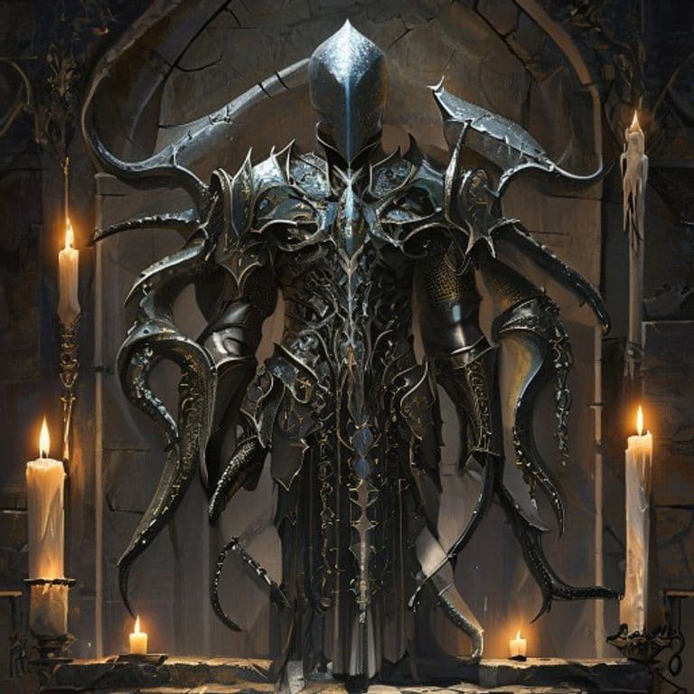 Cephalopod Breastplate — fantasy item illustration