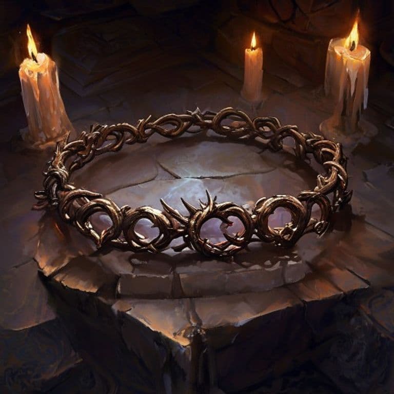 Barbed Devil’s Bracelet — fantasy item illustration. Barbed Devil’s Bracelet is a magic item (wondrous item) of uncommon rarity.