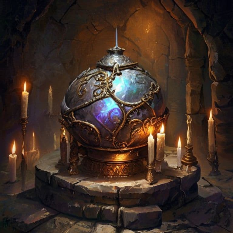 Radiance Bomb — fantasy item illustration