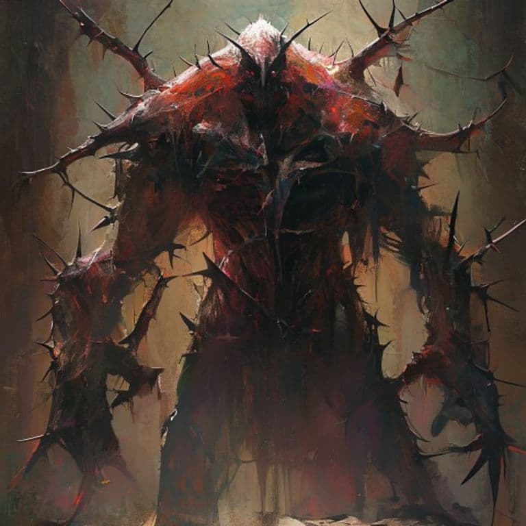 Thornheart Guardian — fantasy monster illustration