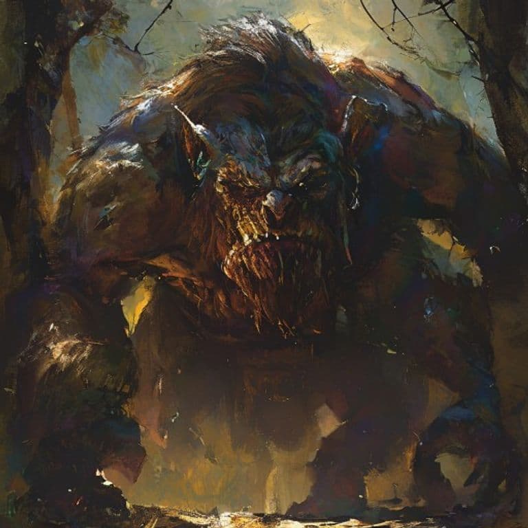 Deep Troll — fantasy monster illustration