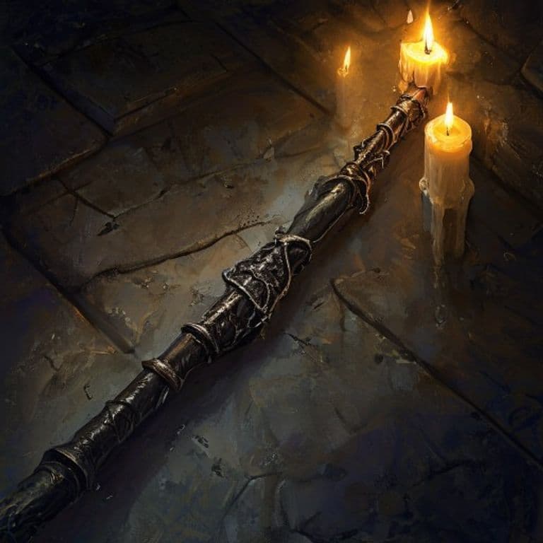 Wand of Resistance — fantasy item illustration