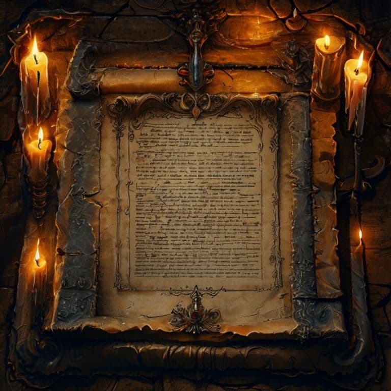 Feysworn Contract — fantasy item illustration