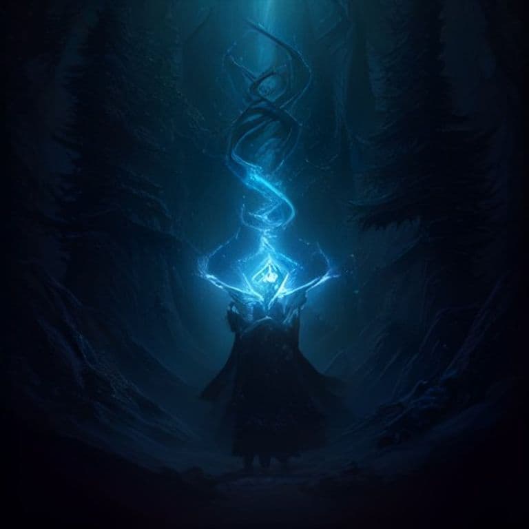 Conjure Shadow Titan — fantasy spell effect illustration. Conjure Shadow Titan is a 7th-level conjuration available to Sorcerer, Warlock, Wizard.