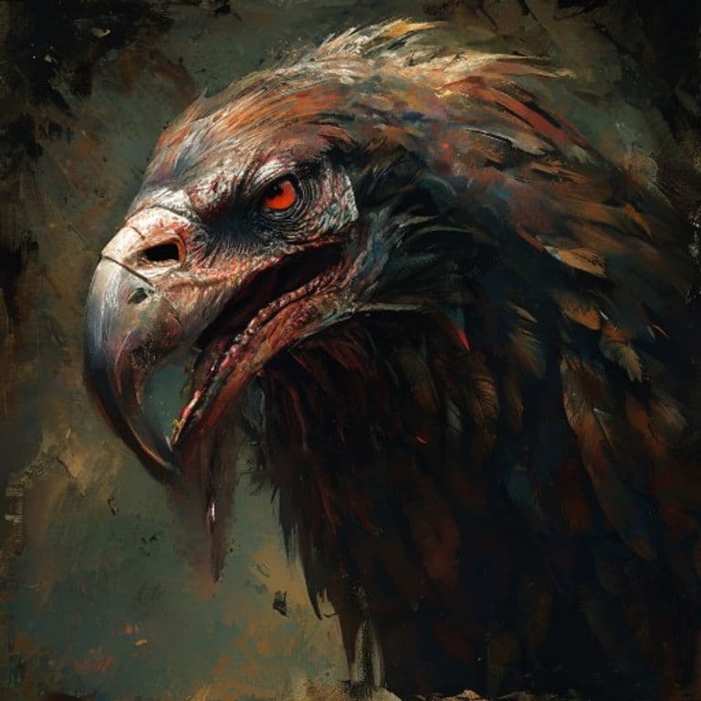 Death Vulture — fantasy monster illustration
