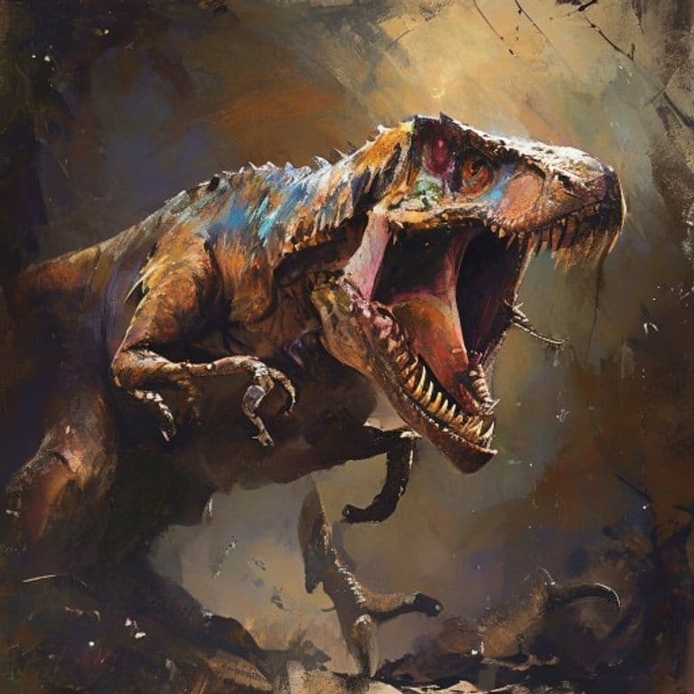 Compsognathus — fantasy monster illustration
