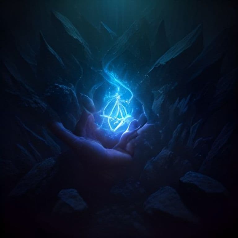 Traveler's Ward — fantasy spell effect illustration. Traveler's Ward is a 1st-level abjuration.