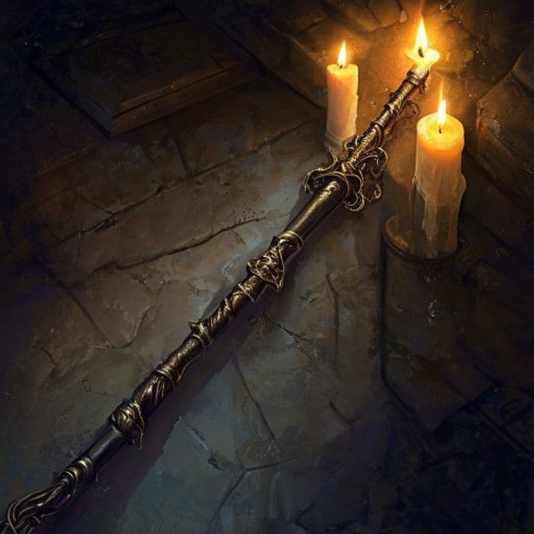 Transforming Wand — fantasy item illustration